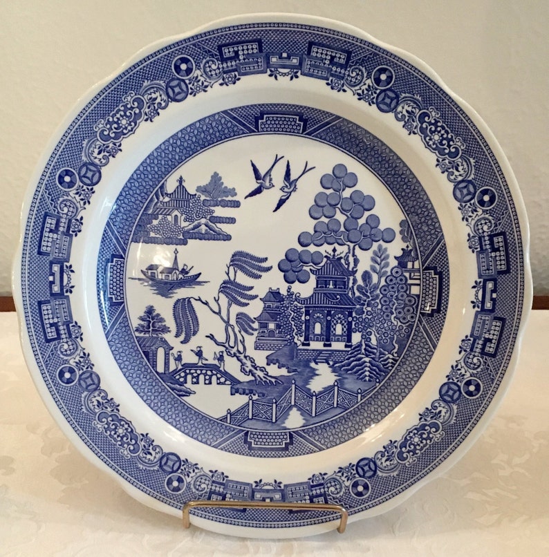 Image result for blue willow spode