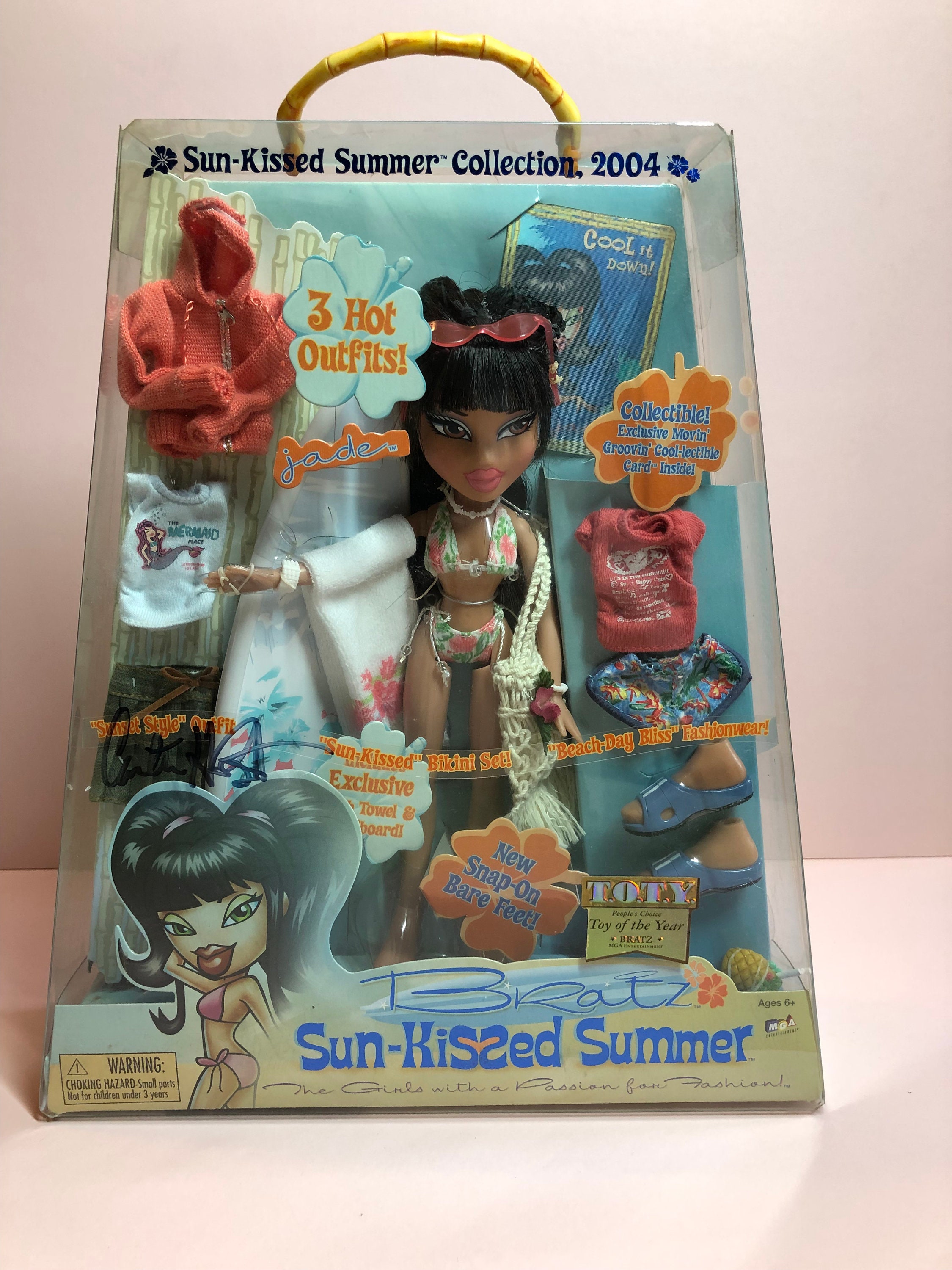 Bratz Sunkissed Summer Jade, original edition, 2004. Autographed by Bratz  creator Carter Bryant.