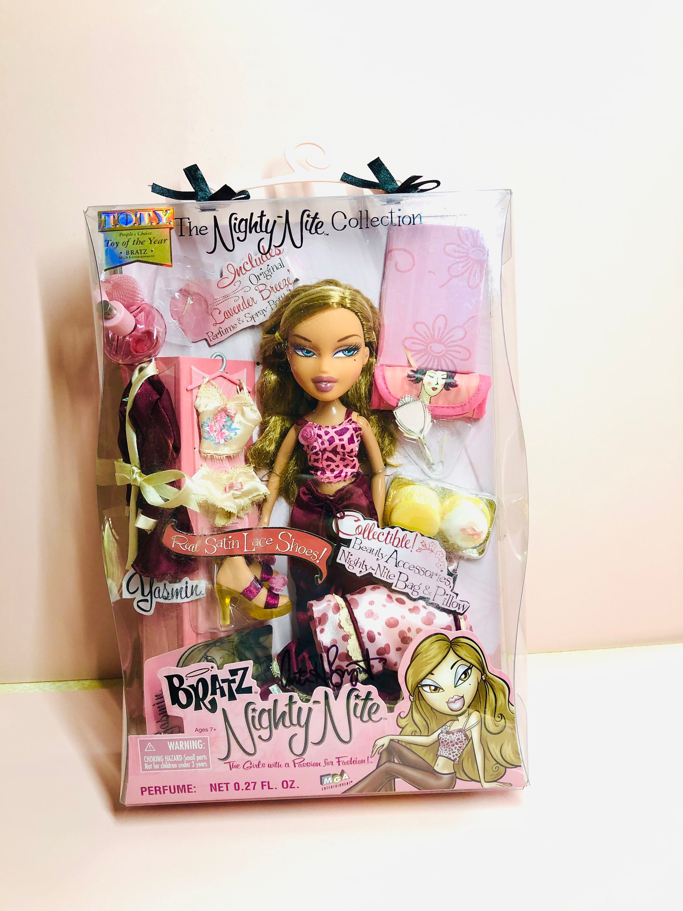 Bratz Nighty-Nite Yasmin! Original 2004 edition. Autographed by Bratz  creator Carter Bryant, from his own collection.
