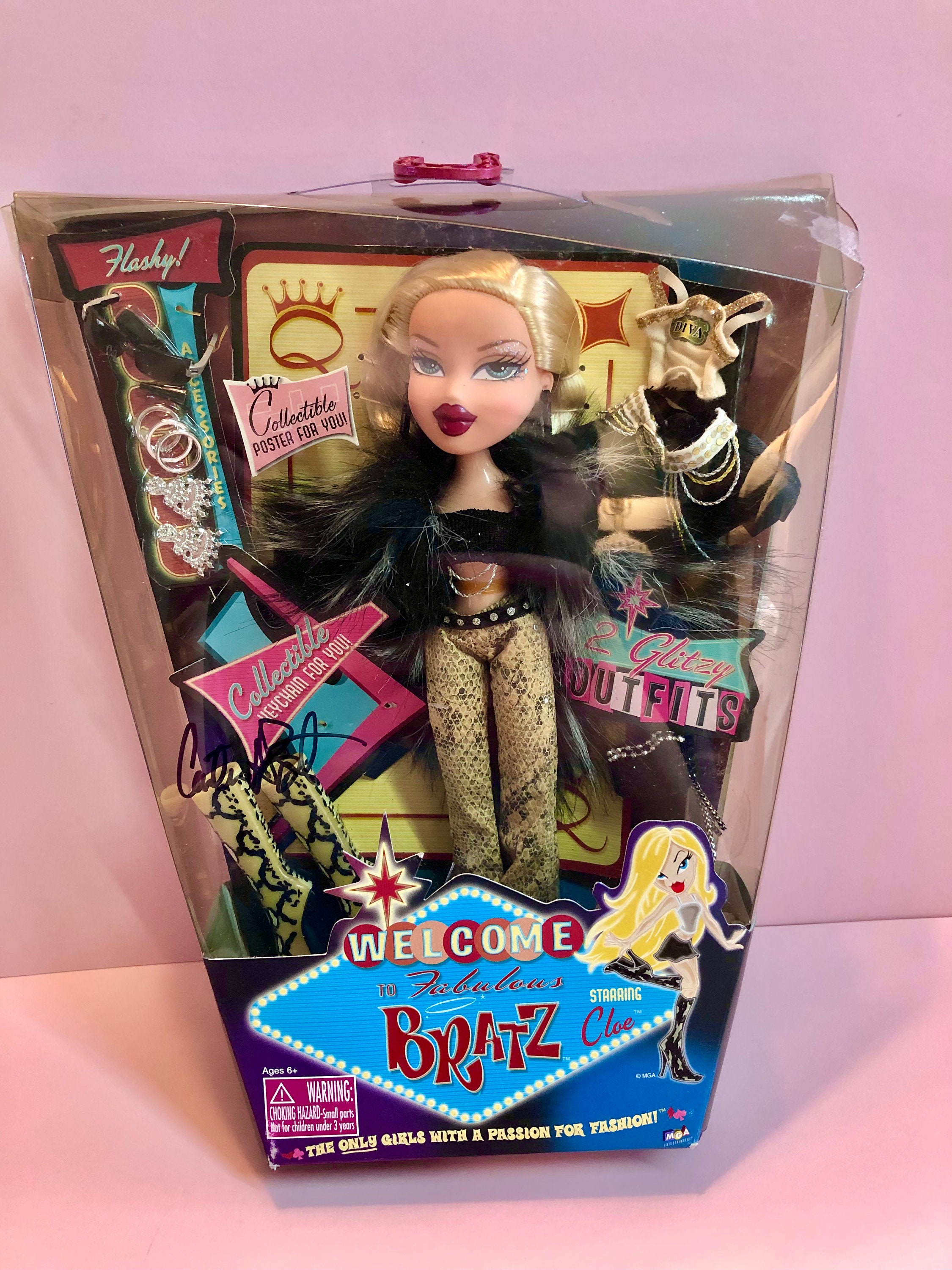 Bratz Slumber Party Cloe! Original 2002 edition. Autographed by Bratz  creator Carter Bryant, from his private collection.