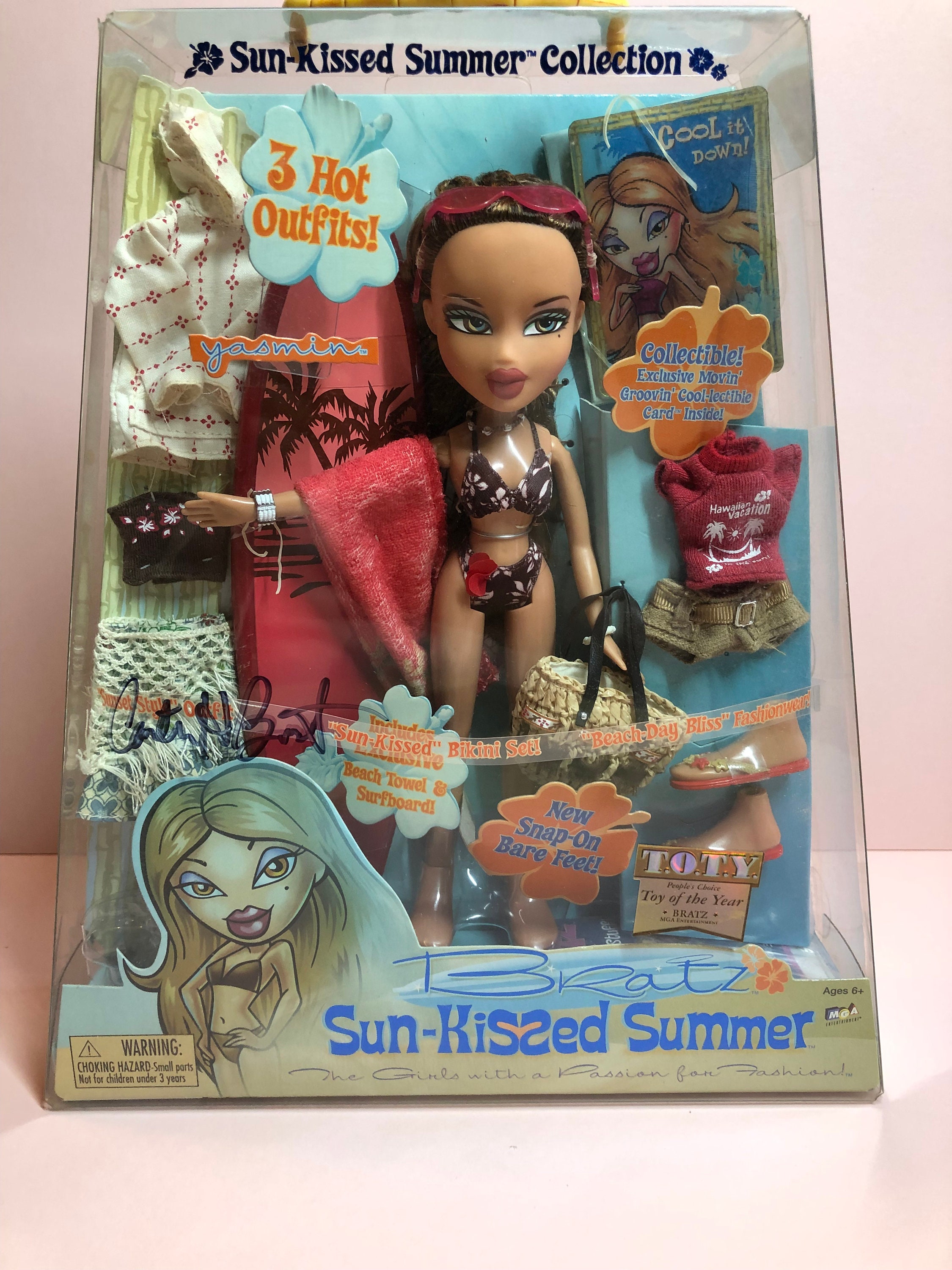 Bratz Sunkissed Summer Yasmin, original edition 2004, autographed by Bratz  creator Carter Bryant, from his personal collection.