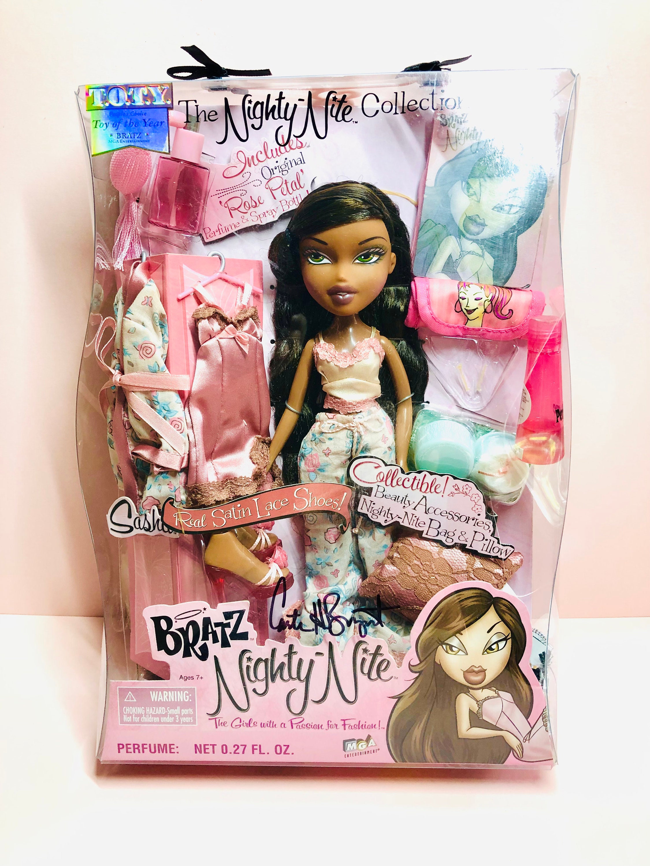 Bratz Nighty-Nite Sasha! Original 2004 edition. Autographed by Bratz  creator Carter Bryant, from his own collection.