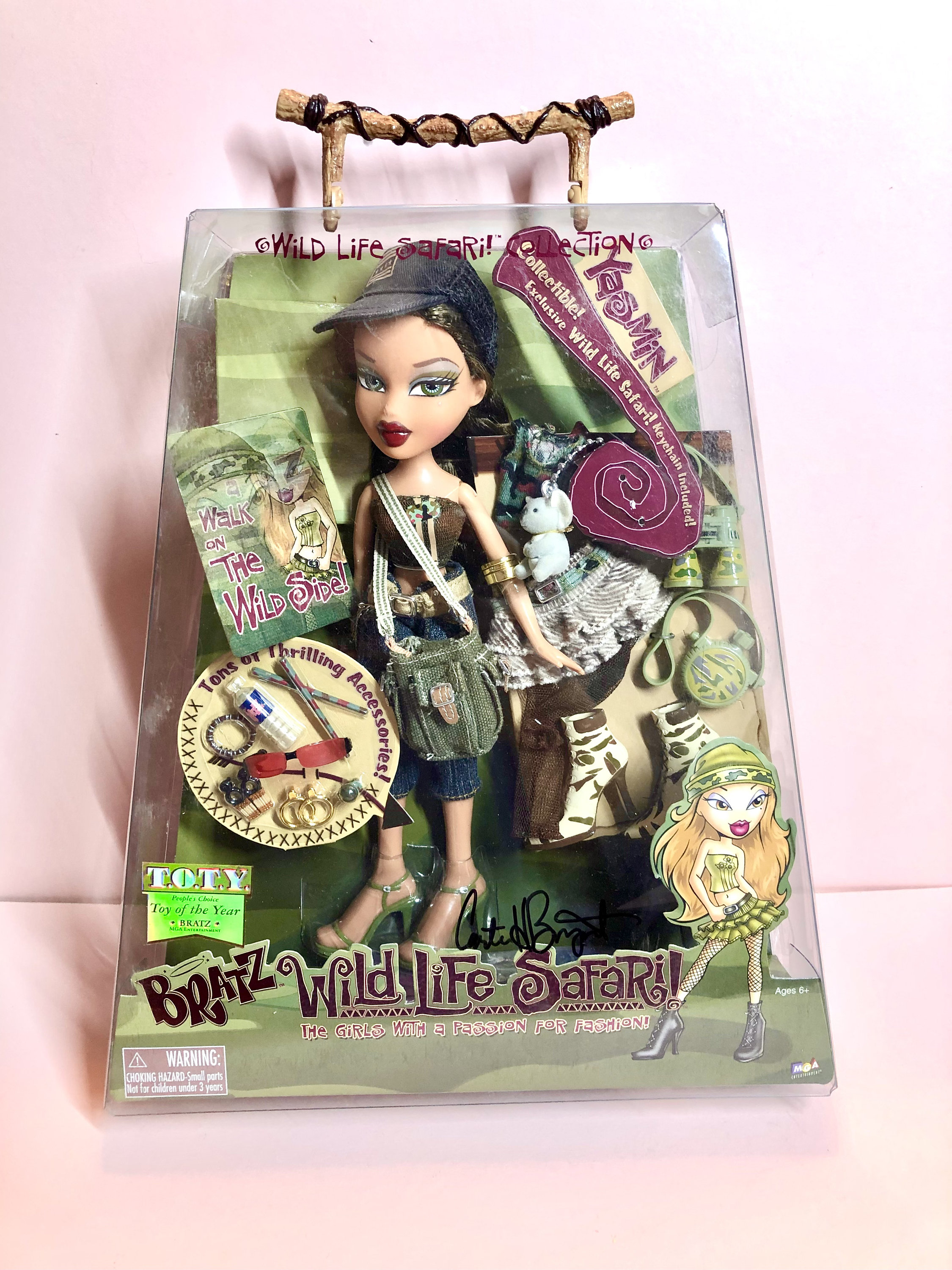 Bratz Wild Life Safari Yasmin! Original 2004 edition. Autographed by Bratz  creator Carter Bryant, from his own collection