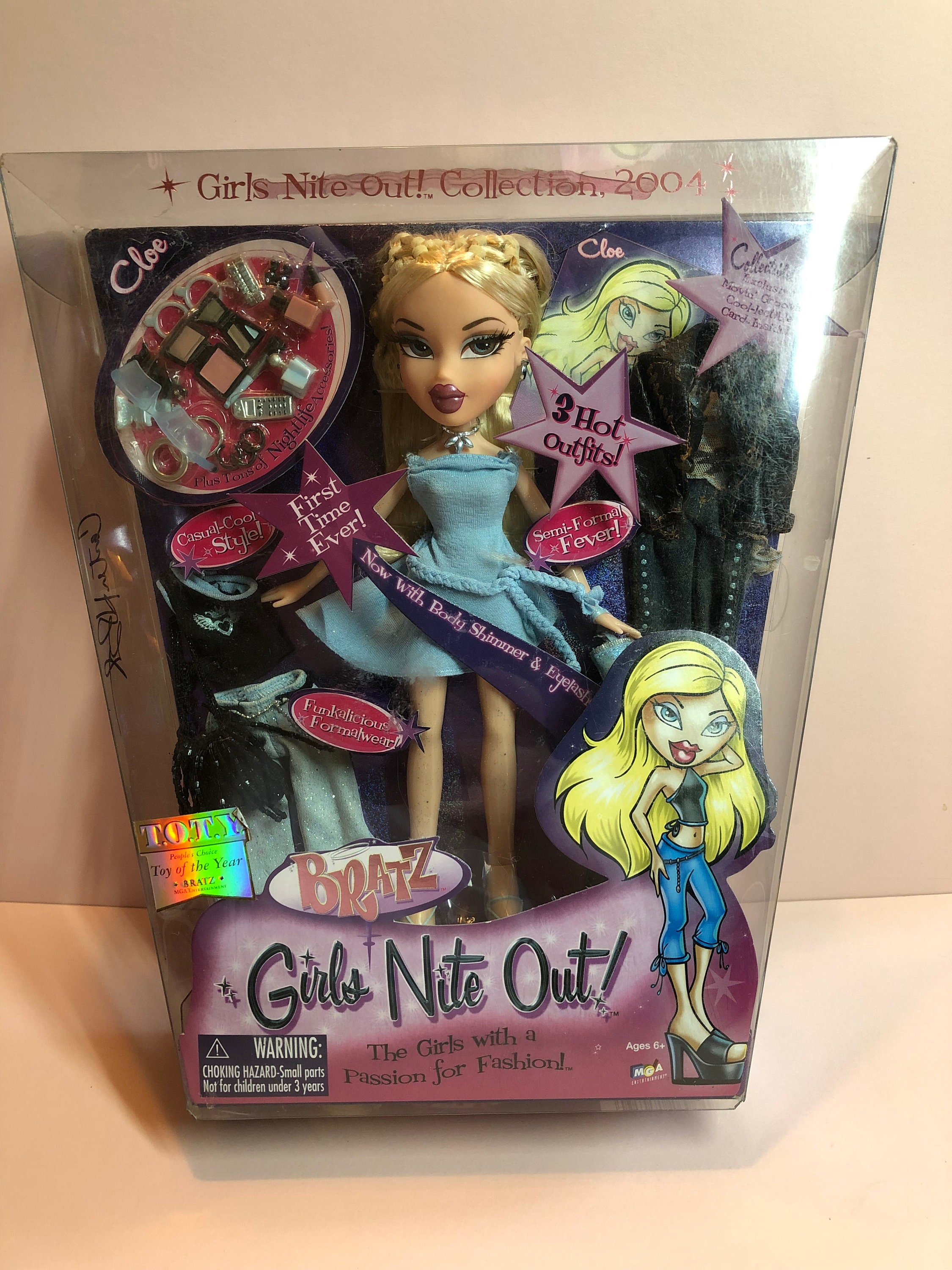Bratz Girls Night Out Cloe Original Edition. Autographed by Bratz Creator  Carter Bryant. This is From Carter's Personal Collection 