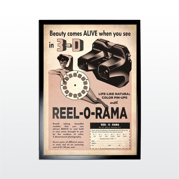 Vintage reclameposter: Viewmaster. Jaren 1950 Retro Style Art Print (NIET INGELIJST)