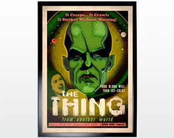 Vintage Movies: The Thing. Un-official Vintage-Style Classic Movie Poster Art Print (NOT FRAMED)