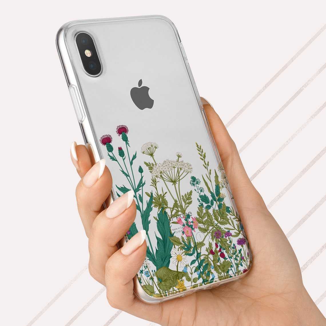 Wildflowers iPhone Xs max floral phone case iPhone XR wild Etsy
