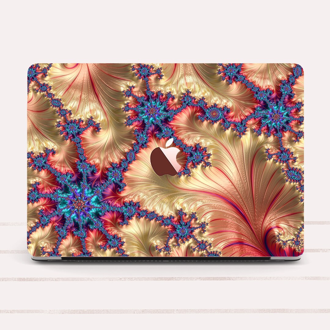 Gold Macbook Case Rose Gold Macbook Air 13 Case A2337 Fractal Etsy