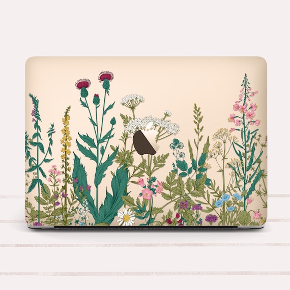 Floral macbook cheap pro case