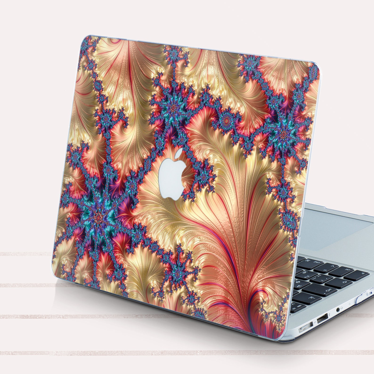 Gold Macbook Case Rose Gold Macbook Air 13 Case A2337 Fractal Etsy
