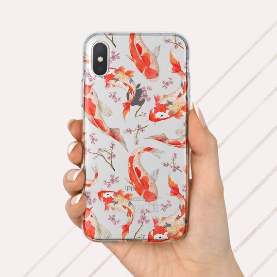 Iphone Cas Xs Carpe Koi Iphone Etui Kawaii Iphone X Etui Etsy