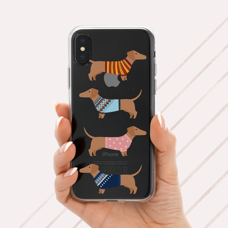 Dachshund Case Dogs iPhone 11 case Dachshund sweater iPhone 12 Etsy
