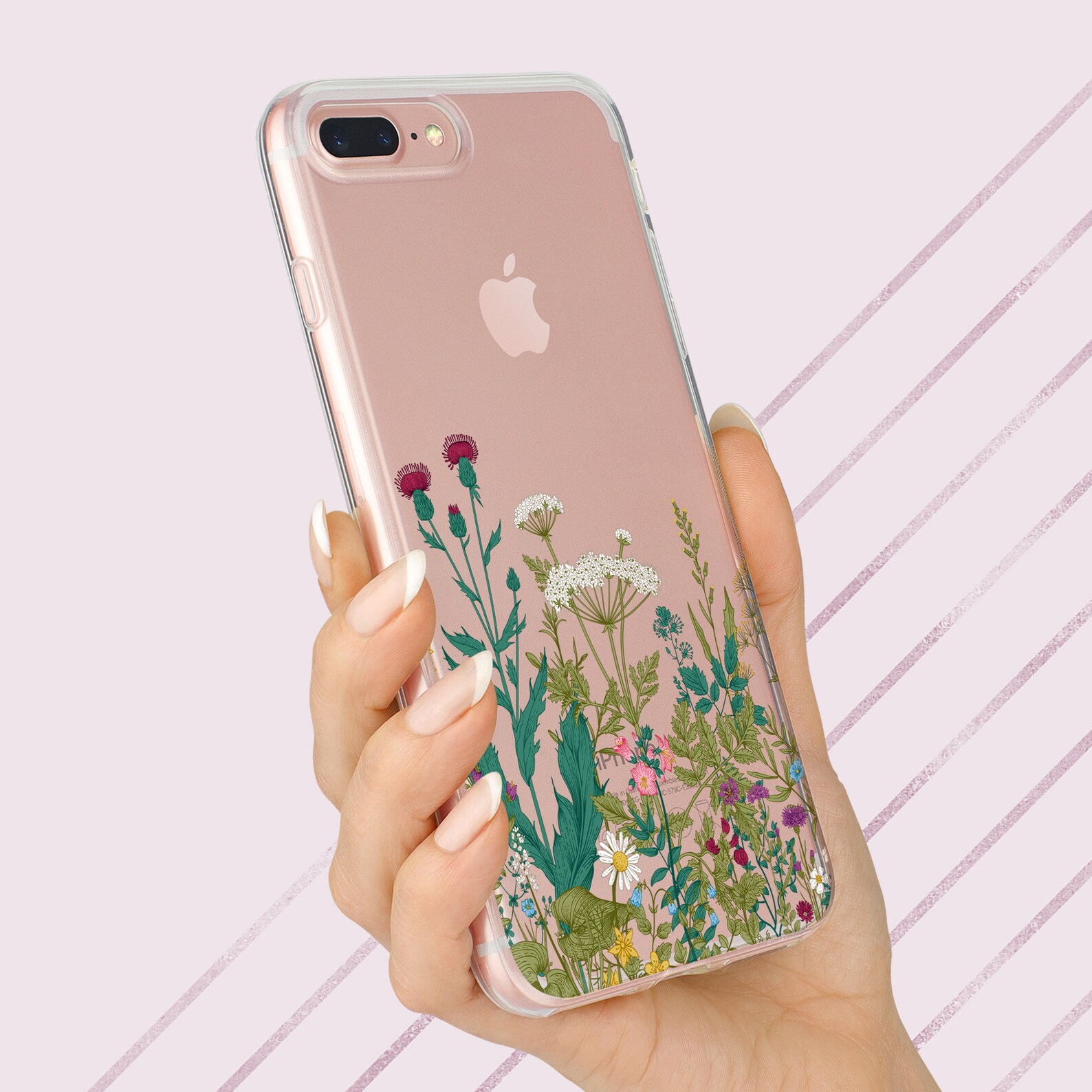 Wildflowers iPhone Xs max floral phone case iPhone XR wild Etsy
