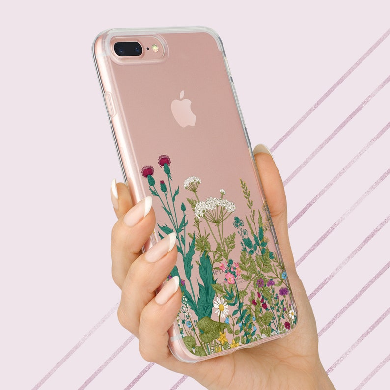Wildflowers iPhone Xs max floral phone case iPhone XR wild Etsy
