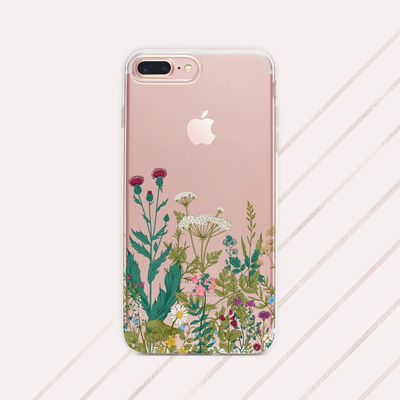 Wildflowers iPhone Xs max floral phone case iPhone XR wild Etsy