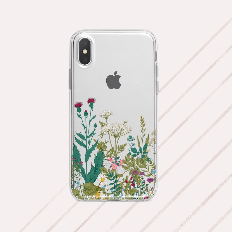 Wildflowers iPhone Xs max floral phone case iPhone XR wild Etsy