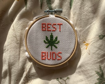 BEST BUDS postcard print | Etsy