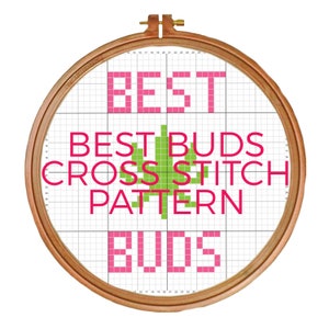 BEST BUDS Cross Stitch Pattern for best friends