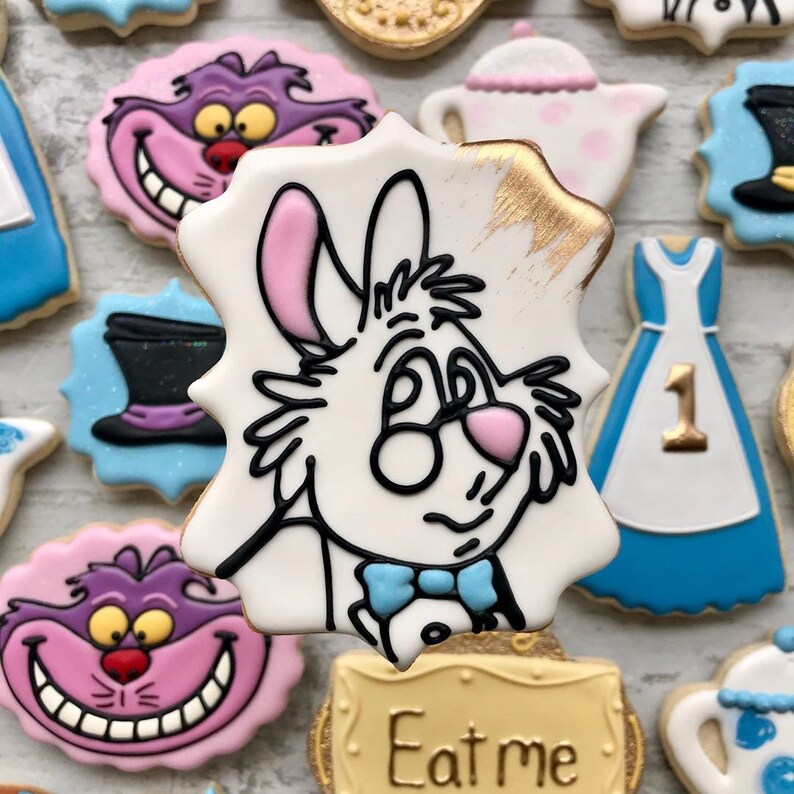 Biscuits sablés Alice Au pays des merveilles avec le glaçage Etsy