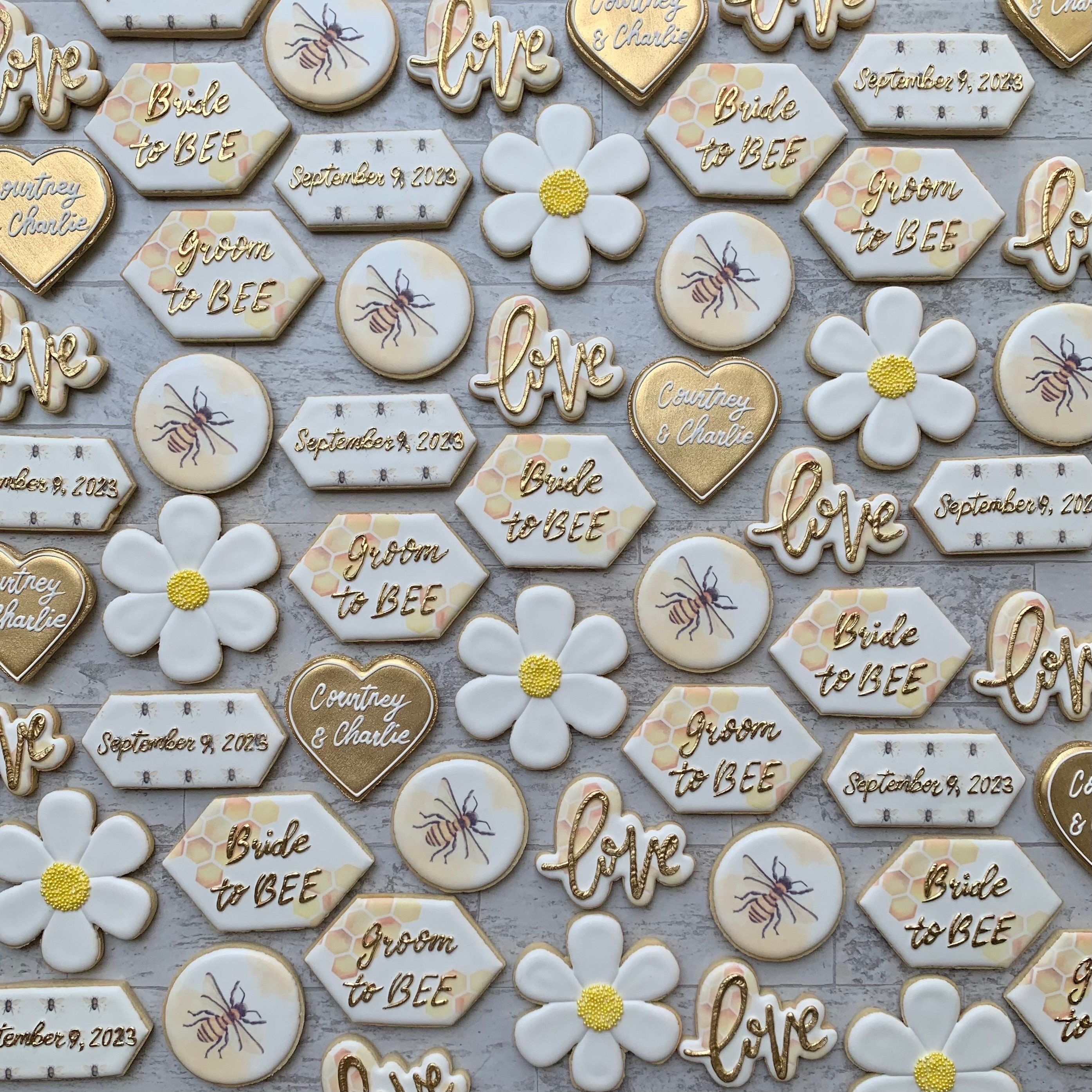 Bride to BEE Cookies | One Dozen Shortbread Cookies | Bridal Shower ...