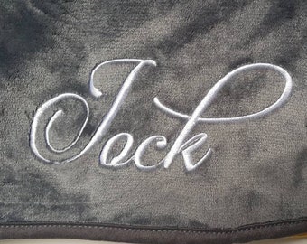 Personalized dog blanket