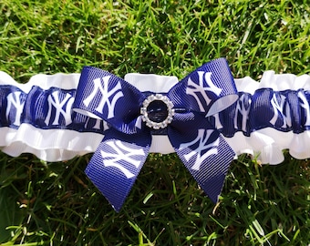 New York Yankee wedding garter