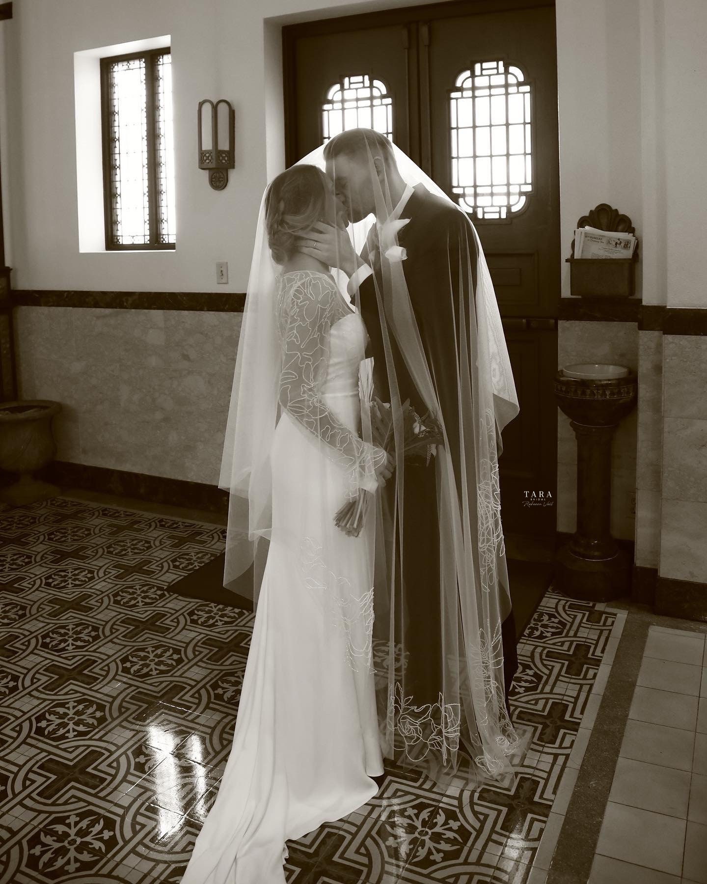 REBECCA | Designed Veil / Beaded Floral Wedding Veil/ Floral Tambour  Embroidery Veil/ Floral Beaded Chapel Veil/ Custom Veil/ Rose Veil - Etsy UK