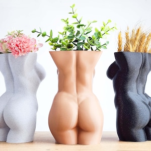 Body Positive Succulent Planter, Female Butt Planter, Small Plant Pot, Body Positive Vase, Plant Lover Gift, Gift for Her, Body Positive Art