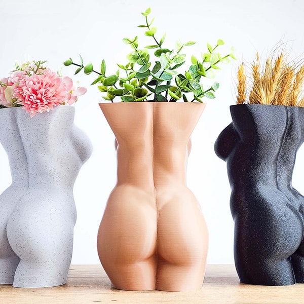 Body Positive Succulent Planter, Female Butt Planter, Small Plant Pot, Body Positive Vase, Plant Lover Gift, Gift for Her, Body Positive Art