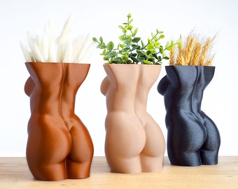 Colorful Female Butt Planter, Female Body Vase, Small Plant Pot, Lesbian Art, Lesbian Gifts, Hypebeast Decor, Lesbian Bachelorette Gifts