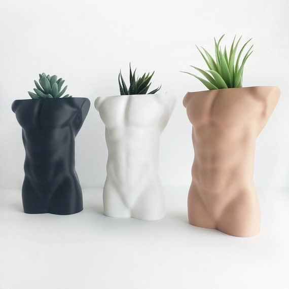 Flower Pots Funny Succulent Planter Indoor Plant Body Art Vase Home Decor