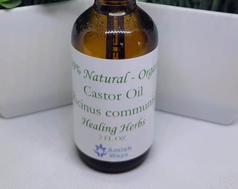 Castor Oil, Cold-pressed, Unrefined, Hexane-free