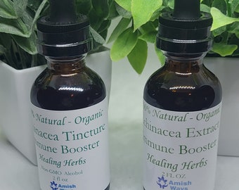 Echinacea Tincture or Extract Organic Herbs