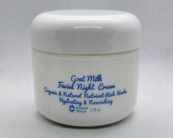 Goat Milk Facial Night Cream Organic & Natural