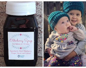 Baby Elderberry Syrup - Organic & GMO Free NO Honey