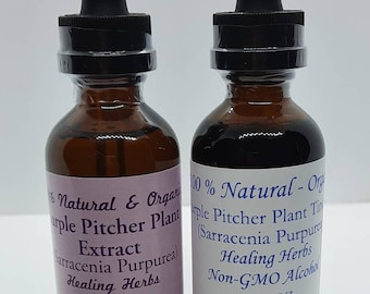 Sarracenia Purpurea USA Purple Pitcher Plant Extract or Tincture