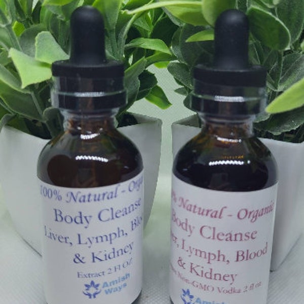 Cleanse Extract or Tincture Organic and Natural