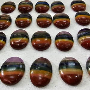 Pietra della preoccupazione legata ai sette chakra Acquista 1 e ricevi 1 gratis Pietra curativa fatta a mano Pietra della preoccupazione in cristallo Pietra della preoccupazione dei chakra Pietra della preoccupazione in regalo