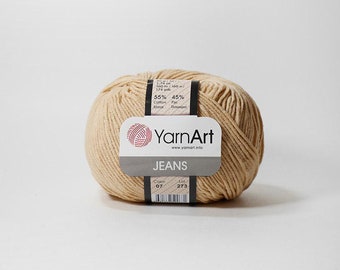 Soft Cotton Amigurumi Doll Animal Yarns, Yarn Art Jeans Yarn, Full