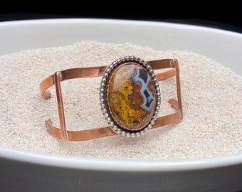 Stick Agate Cuff Bracelet (S)