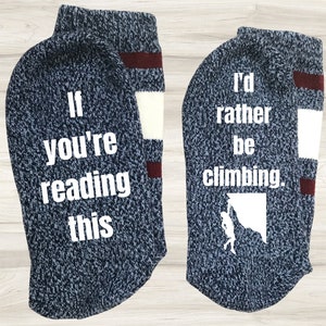If you can read this Rock Climber Climbing Rock Climbing gift Rock Climber Socks Rock Climbing Hold Rock Climber gift Rock Climbing Mug