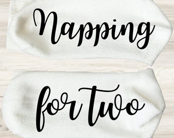 Napping for Two-Pregnancy Socks-Baby Shower Gift-New Mom Gift-Gift for Mom-Pregnancy Reveal-Pregnancy Announcement-Best Friend