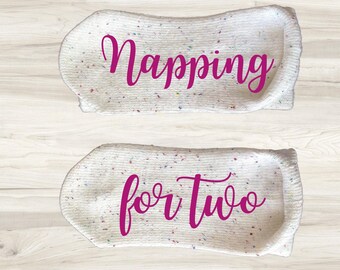 Siesta para dos - Calcetines para embarazadas - Regalo para baby shower - Regalo para mamá primeriza - Regalo para mamá - Revelación de embarazo - Anuncio de embarazo