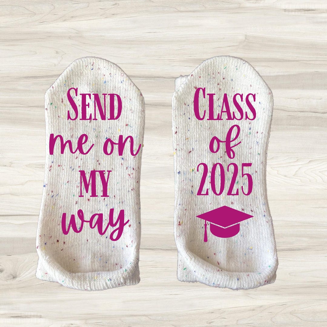 thumbnail interactive-video image 1 of 2025 Graduation Socks – “If You Can Read This I’m A 2025 Grad” Funny Senior Gift Unisex 1 of 9