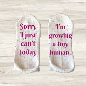 New Mom Gifts-Growing a Tiny Human Mom Socks-Mom to Be Gift-Pregnancy Gift-Pregnancy Socks-Baby Shower Gift-Gift for New Mom-Mom Gift
