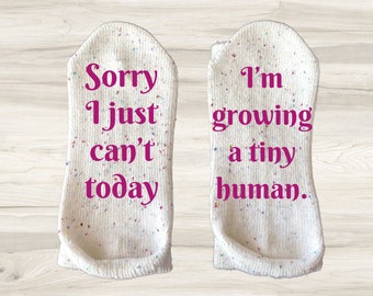 New Mom Gifts-Growing a Tiny Human Mom Socks-Mom to Be Gift-Pregnancy Gift-Pregnancy Socks-Baby Shower Gift-Gift for New Mom-Mom Gift