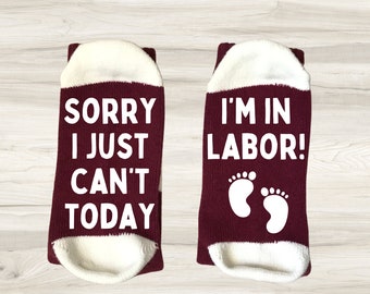 Sorry I just can't today I'm in Labor I can do hard things Expecting mom gift Funny Pregnancy gift New Mom gift First time Mother gift