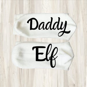 Matching Elf Christmas Socks, Funny Movie Quote Socks, Couple Gift