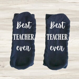Bester Lehrer aller Zeiten Lehrersocken Geschenk für Lehrer Buch Geschenk für Lehrer Lehrer Wertschätzung Geschenk Lehrsocken Lehrer Geschenk