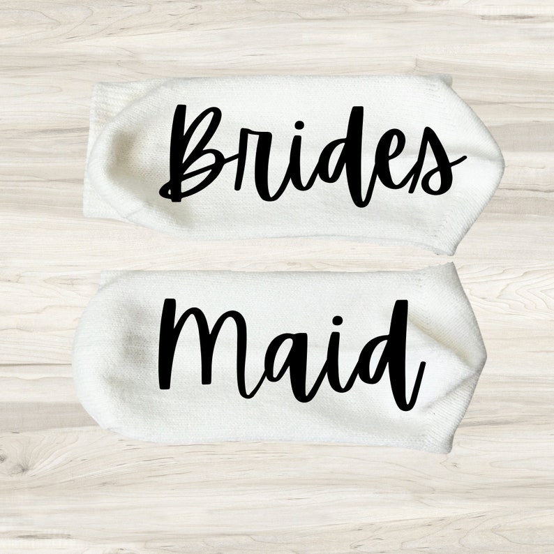 Bridesmaid Socks, Proposal Socks, Wedding Party Socks, Bridal Party Socks, Wedding Socks, Custom Socks, Bridesmaid Proposal Gift image 2